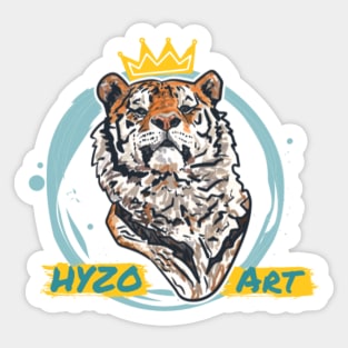 Tiger, King of Felines Sticker